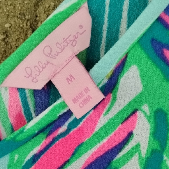 Lilly Pulitzer Vibrant Pink and Green Dress - Picture 3 of 6